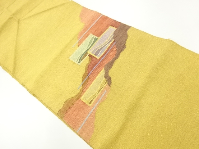 JAPANESE NAGOYA OBI / KIN-TOSHI / WOVEN MICHINAGADORI
